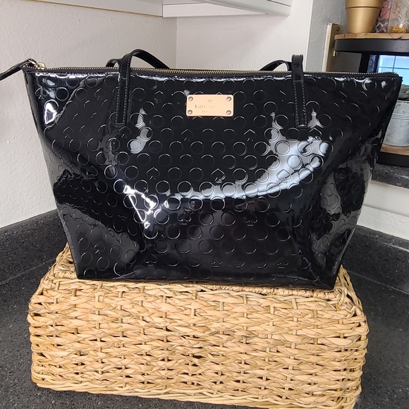 ♠️Kate Spade Sophie Yaletown Ace of Spade/DotsTote EUC - Picture 6 of 6